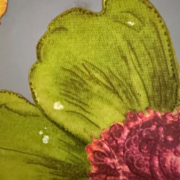 Mackenzie Childs Set of 2 Place Mats Boards Flowers Blue - Picture 12 of 16